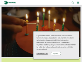 'vihreat.fi' screenshot