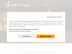 'lsa-courtage.com' screenshot