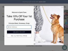 'sparkpaws.com' screenshot