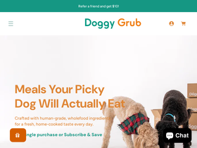 doggygrub.com.au homepage screenshot