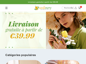 Wedinery website screenshot