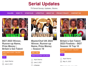 'serialupdates.me' screenshot