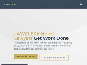 'lawclerk.legal' screenshot