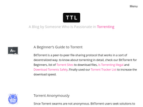 'torrenttrackerlist.com' screenshot