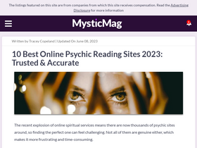 'mysticmag.com' screenshot