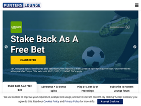 'punterslounge.com' screenshot