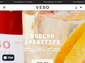 drinkveso.com homepage screenshot