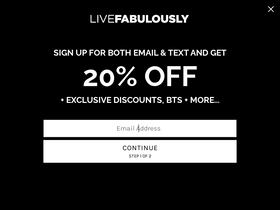 'livefabulously.biz' screenshot