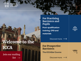 'icca.ac.uk' screenshot