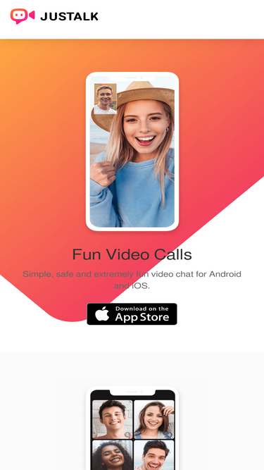 JusTalk - Free Video Calls and Fun Video Chat::Appstore