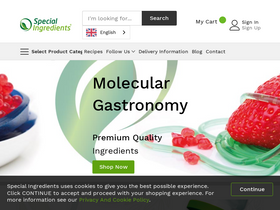 Special Ingredients Italia homepage screenshot
