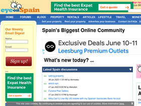 'eyeonspain.com' screenshot