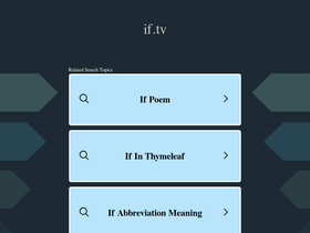 'if.tv' screenshot