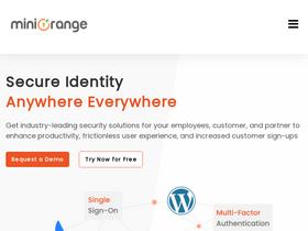 'miniorange.com' screenshot