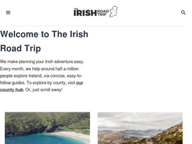 'theirishroadtrip.com' screenshot