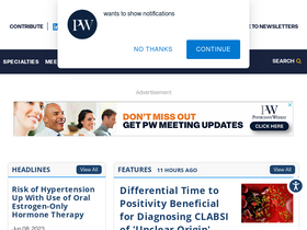 'physiciansweekly.com' screenshot