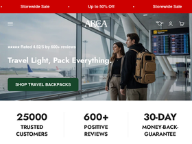 ARCA OFFICIAL homepage screenshot