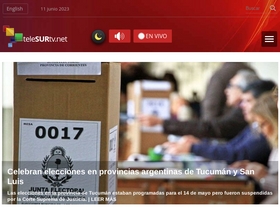 'telesurenglish.net' screenshot