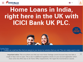 'icicibank.co.uk' screenshot