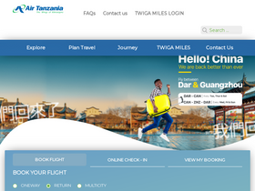 'airtanzania.co.tz' screenshot