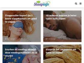 'slaapinfo.nl' screenshot