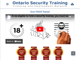 'ontariosecuritytraining.com' screenshot