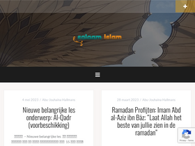 'salaamislam.nl' screenshot