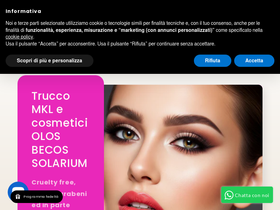 La Rugiada Beauty Store homepage screenshot