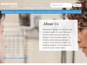 'mckesson.ca' screenshot