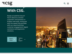 'csgsystems.com' screenshot