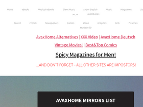 'avaxhome-mirrors.pw' screenshot