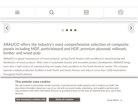 'arauco.cl' screenshot