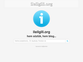 'ileilgili.org' screenshot