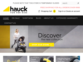 totshop.co.za homepage screenshot