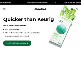 alpinestartfoods.com homepage screenshot