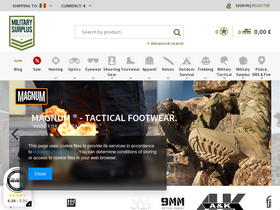'militarysurplus.eu' screenshot