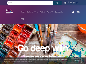 art-whale.com homepage screenshot