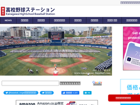 'kanagawa-baseball.com' screenshot