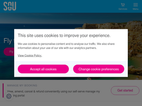 'southamptonairport.com' screenshot