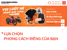 'hoabinhminhxemay.com' screenshot
