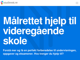 'studienett.no' screenshot