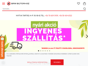 'brwbutorhaz.hu' screenshot