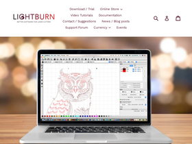 'lightburnsoftware.com' screenshot