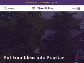 'albion.edu' screenshot
