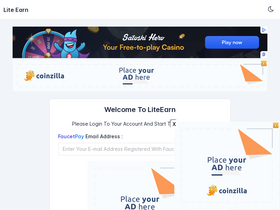 'liteearn.com' screenshot