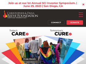 'christopherreeve.org' screenshot