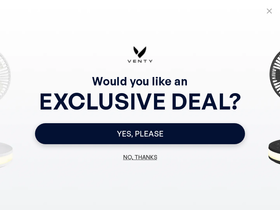 Venty Fan homepage screenshot