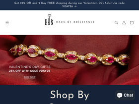 Haus of Brilliance homepage screenshot