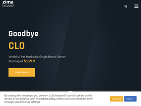 'zimaboard.com' screenshot