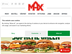 'max.se' screenshot